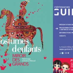 Affiche exposition Costumes d'enfants, musée Guimet