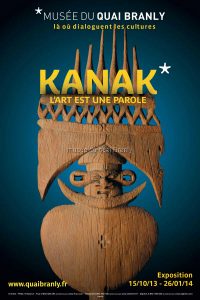 Affiche de l'exposition : "Kanak, l'art est une parole"